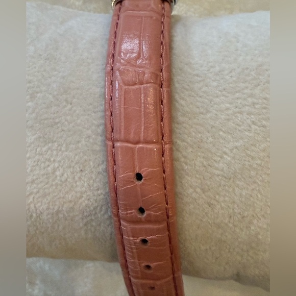 Honora Pink Leather & Pearl Bracelet – Genuine Leather, Silver Accents - EUC - Picture 7 of 13